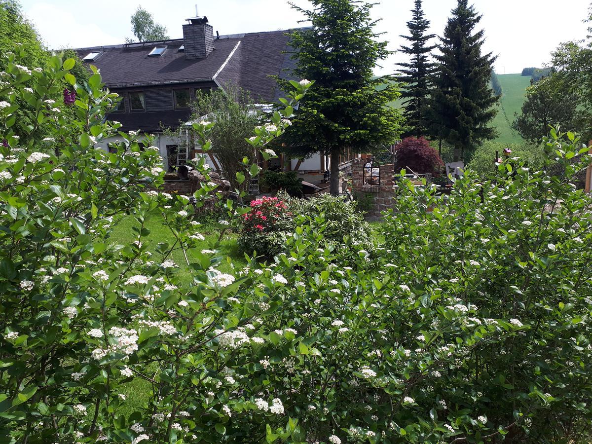 Ferienwohnung Aronia Garten Oberwiesenthal Esterno foto