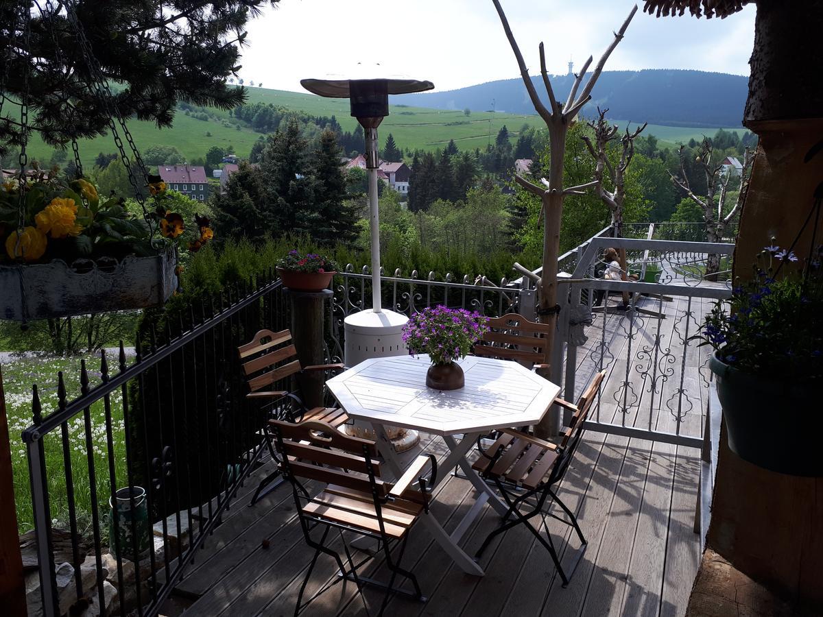 Ferienwohnung Aronia Garten Oberwiesenthal Esterno foto